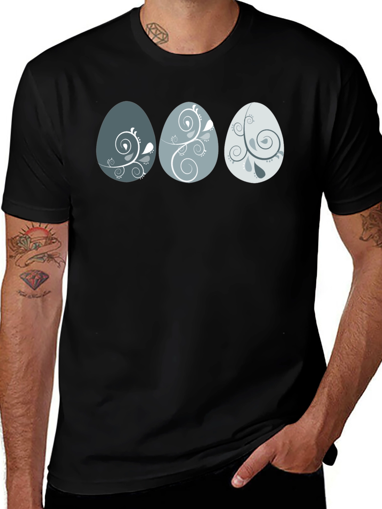 Variant 20 of Egg Pattern Graphic Print Tee