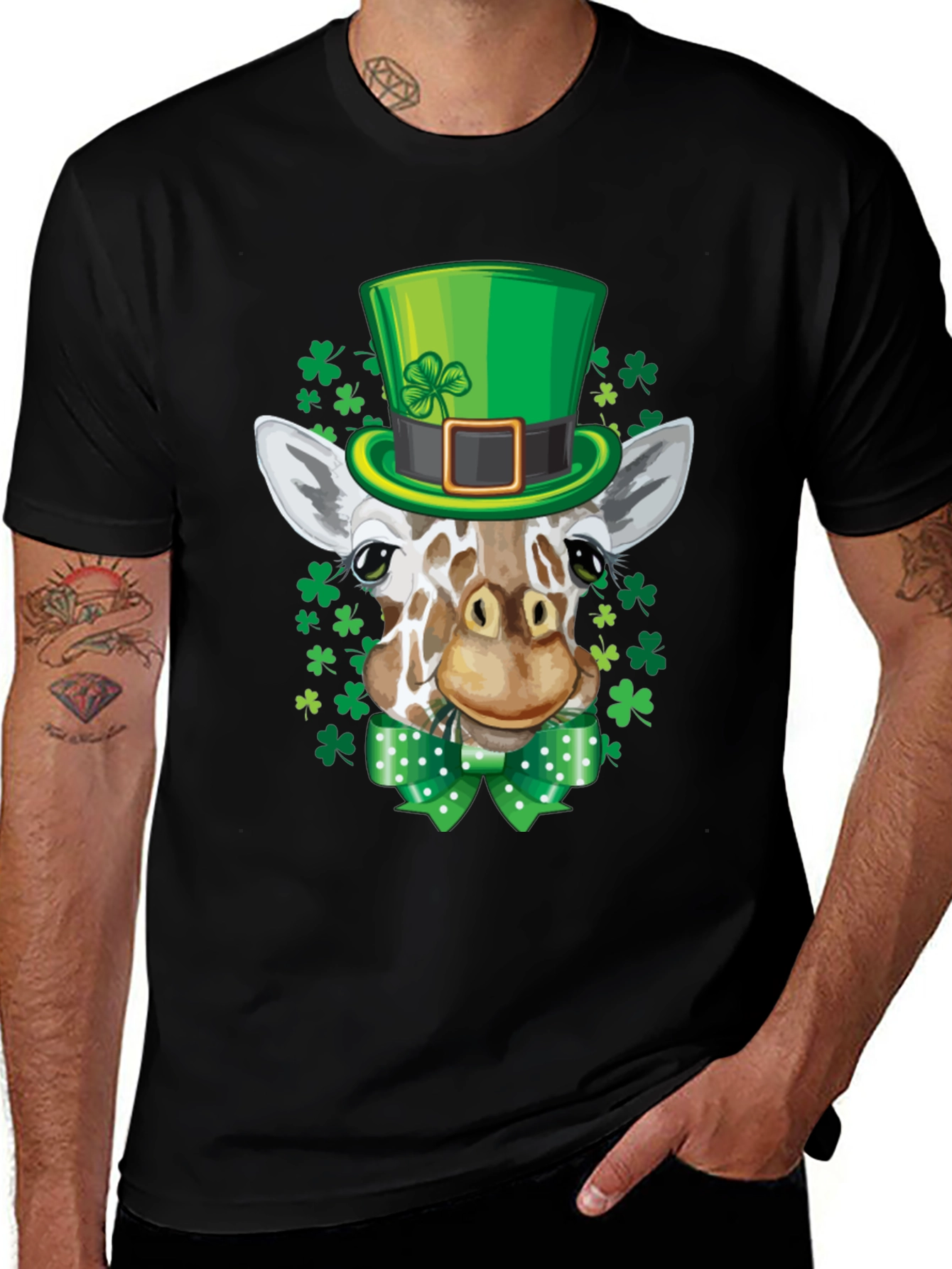 St. Patrick's Day Giraffe T-Shirt