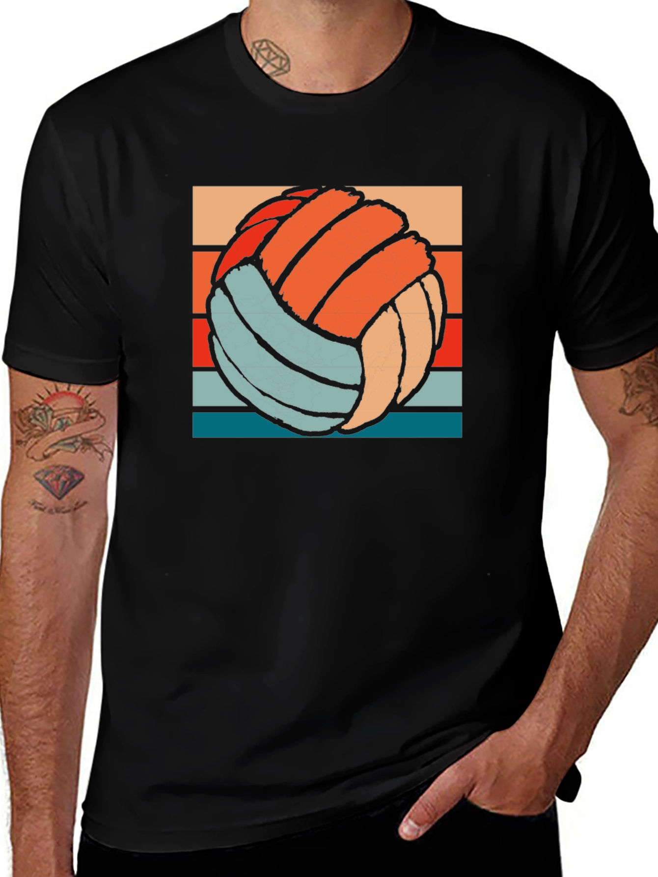 Variant 13 of Retro Volleyball Graphic Tee