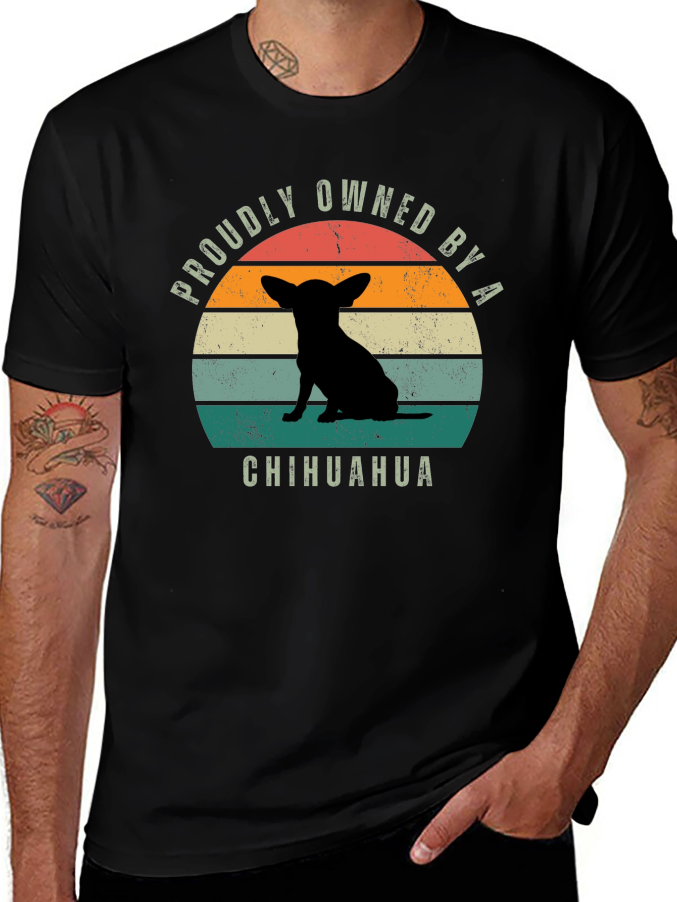 Variant 10 of Proudly Owned by a Chihuahua T-Shirt