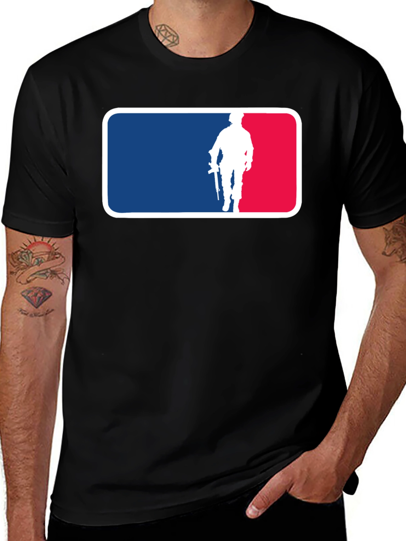 Variant 20 of Military Silhouette T-Shirt