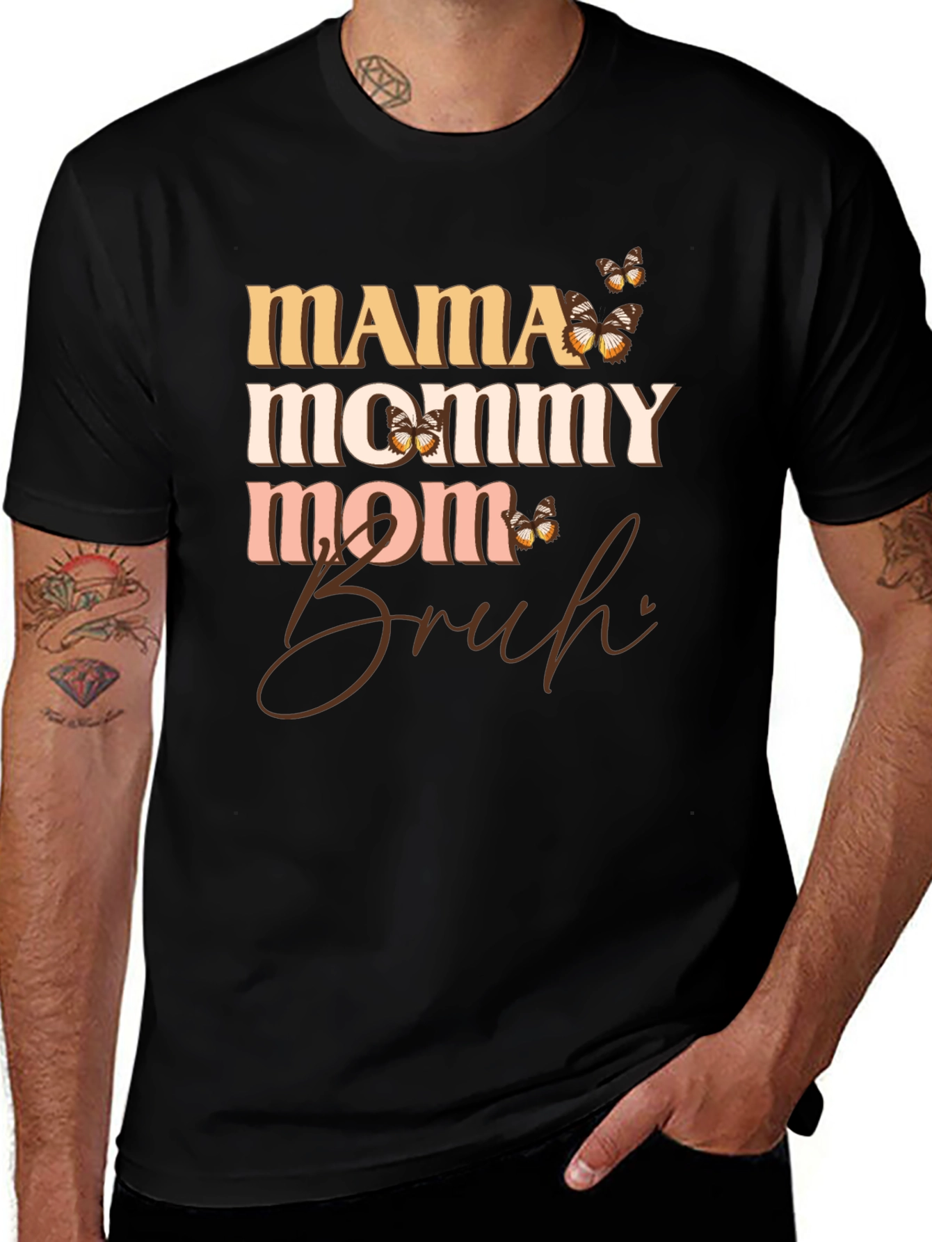 Variant 11 of Mama Mommy Mom Bruh Graphic Tee
