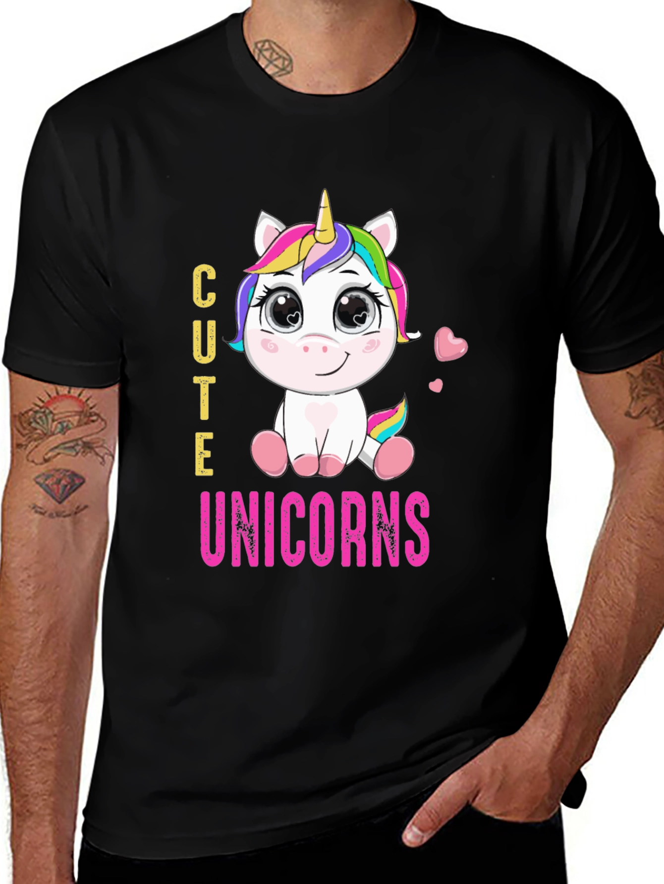 Variant 22 of Cute Unicorns Graphic Print T-Shirt