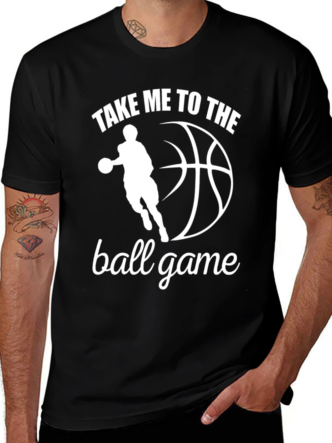 Basketball Graphic T-Shirt - Take Me To The Ball Game