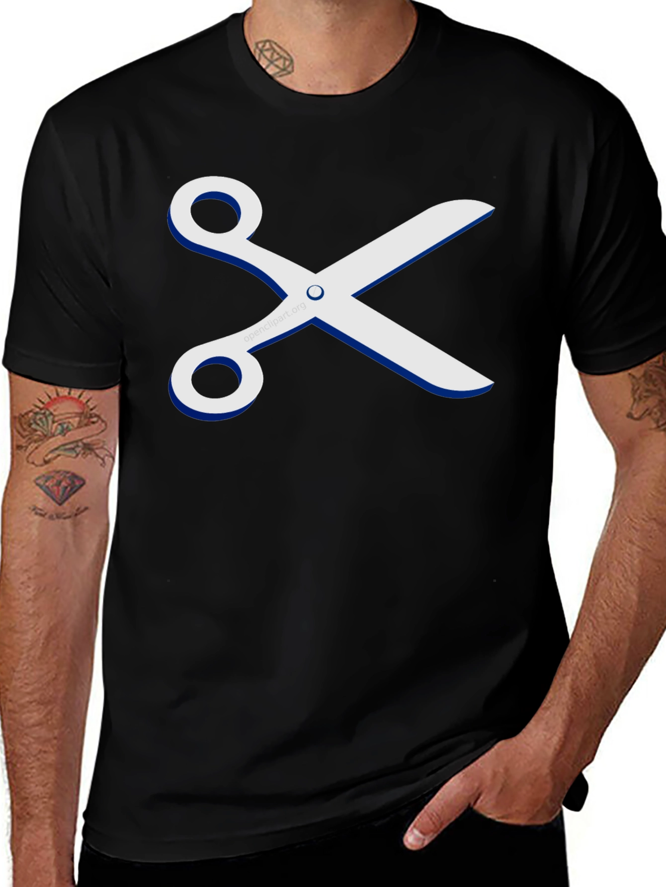 Variant 11 of Scissors Graphic Tee - Cool & Edgy Style