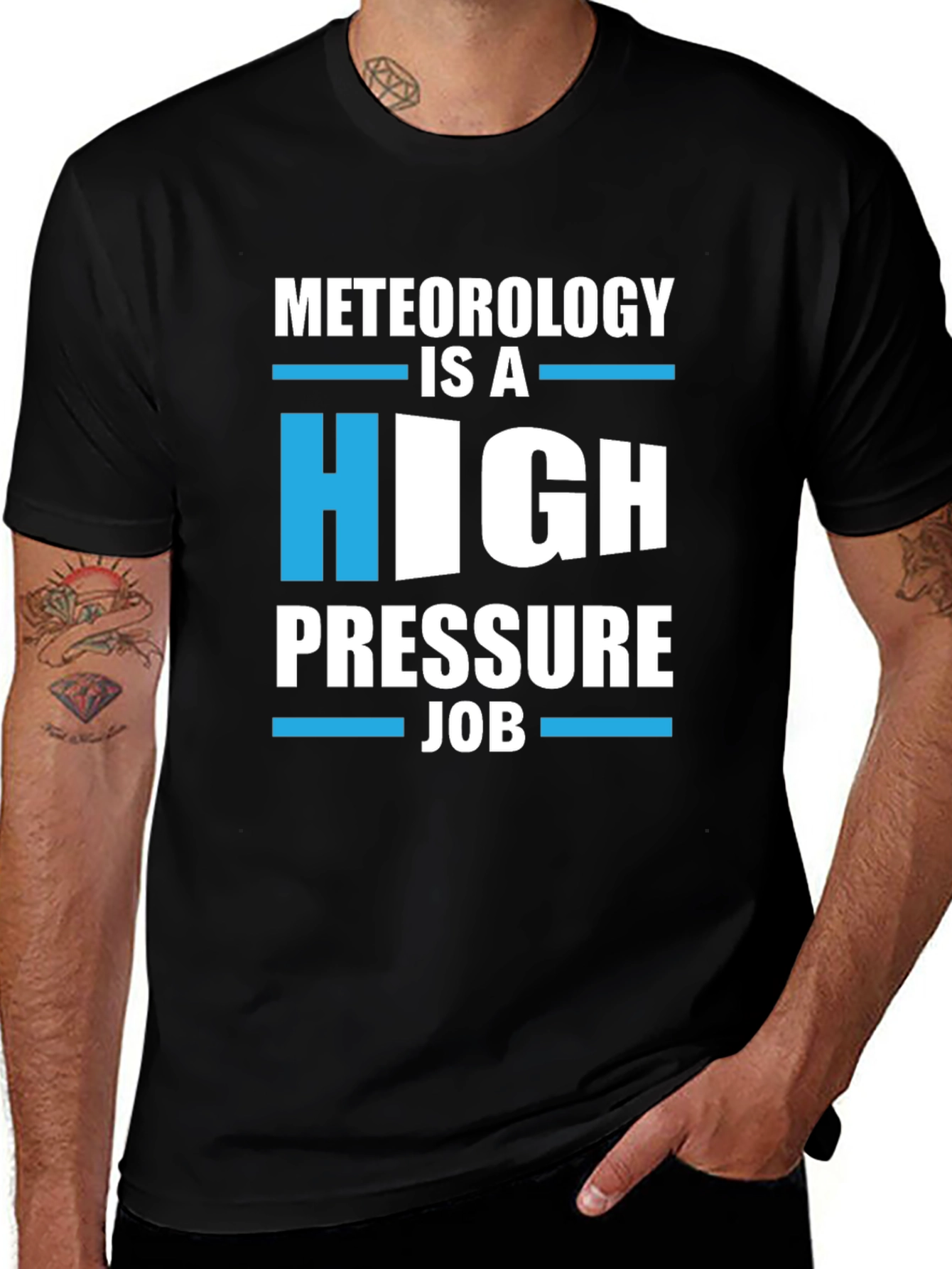 Variant 10 of Meteorology High Pressure Job Graphic Tee