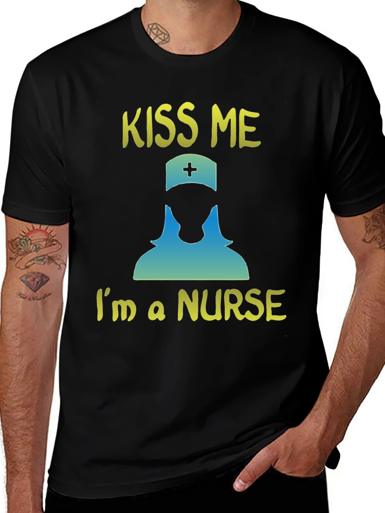 Variant 29 of Kiss Me I'm a Nurse Graphic T-Shirt