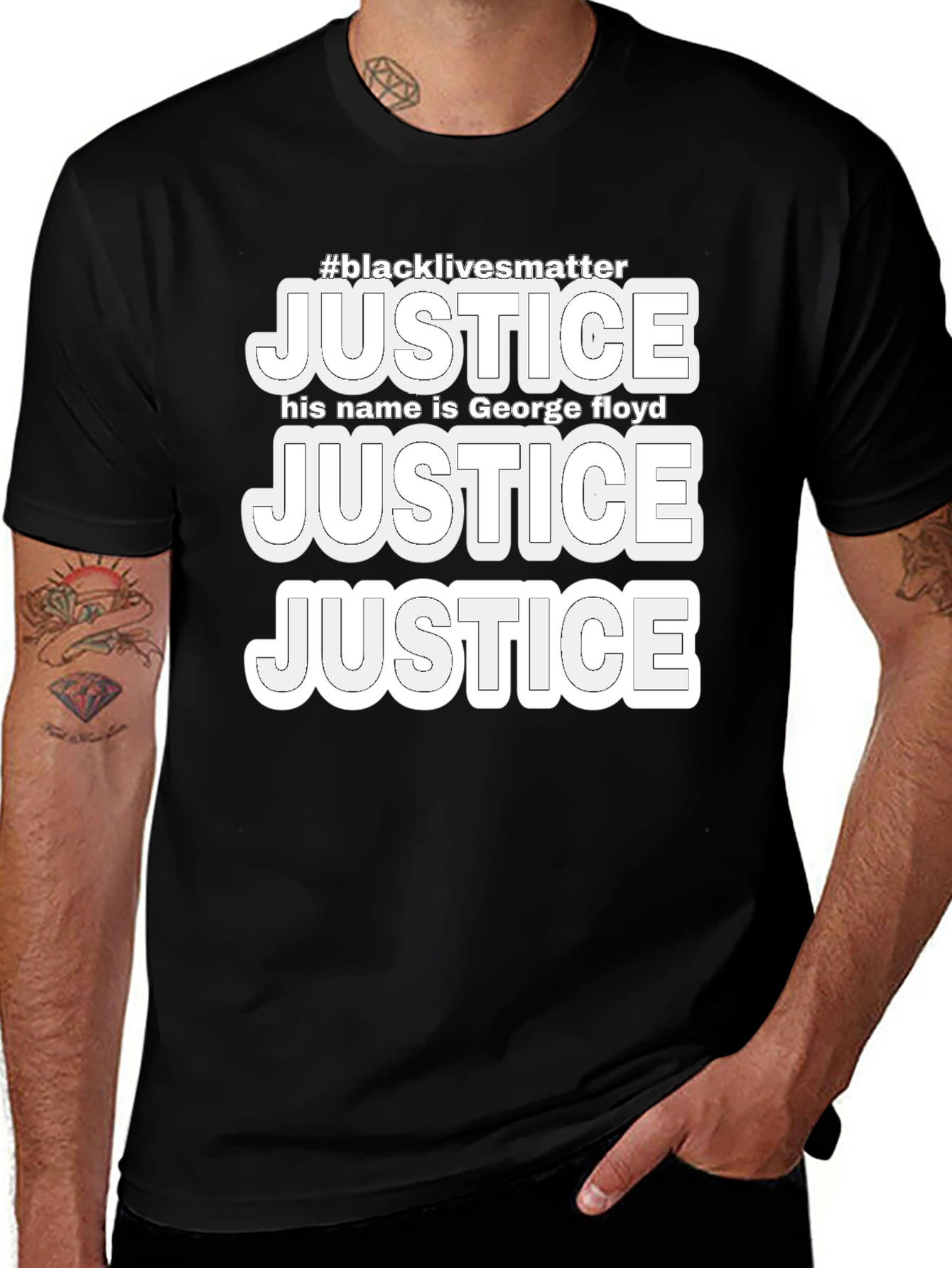 Justice for George Floyd Black Lives Matter T-Shirt