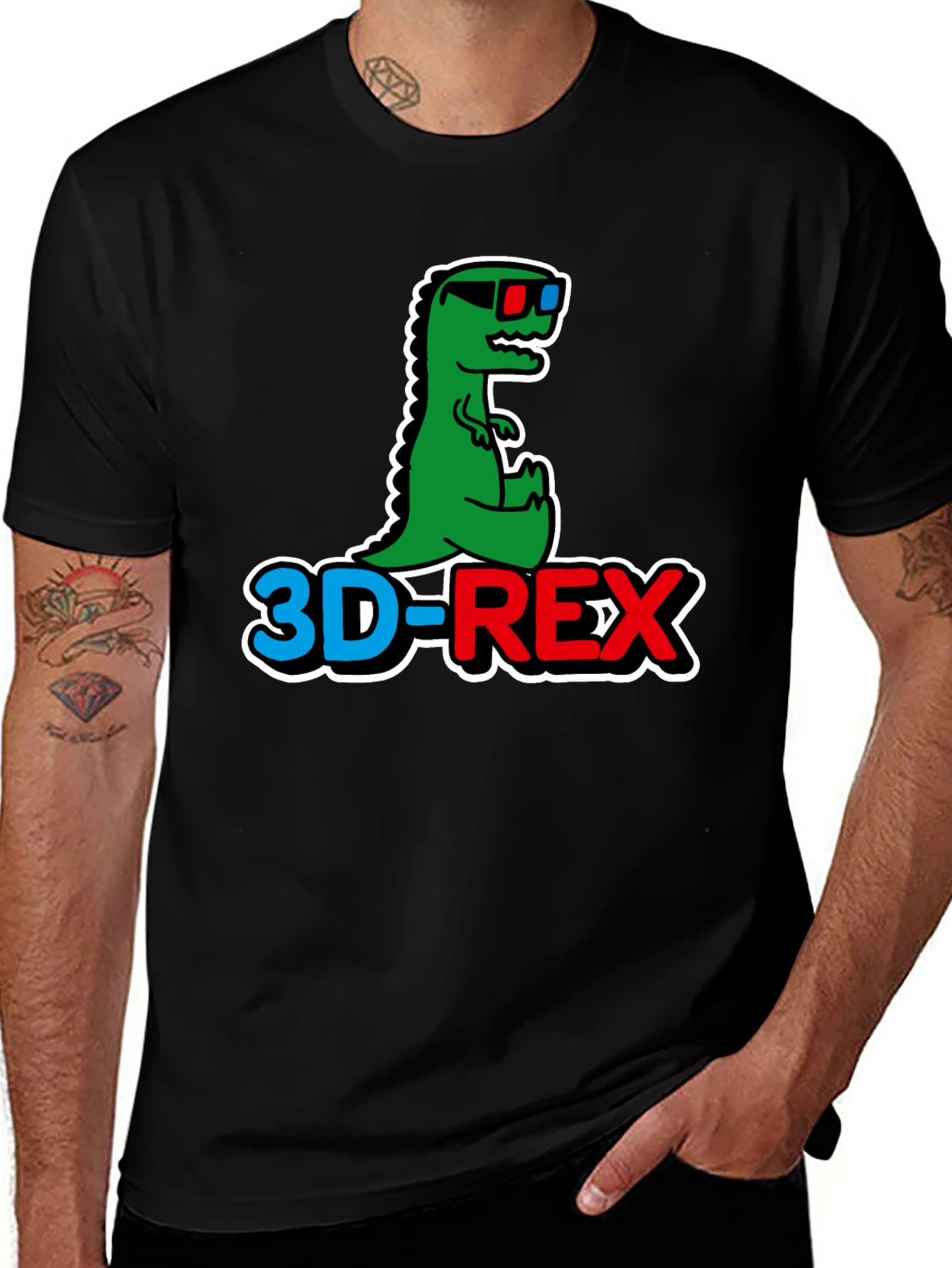 Variant 3 of 3D-REX Graphic T-Shirt - Trendy Dinosaur Tee