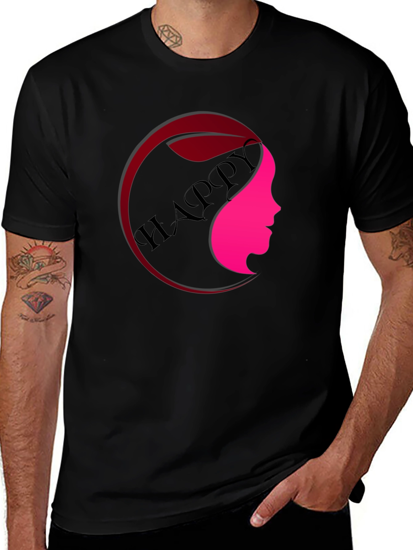 Variant 7 of Happy Face Graphic Tee - Stylish Unisex T-Shirt