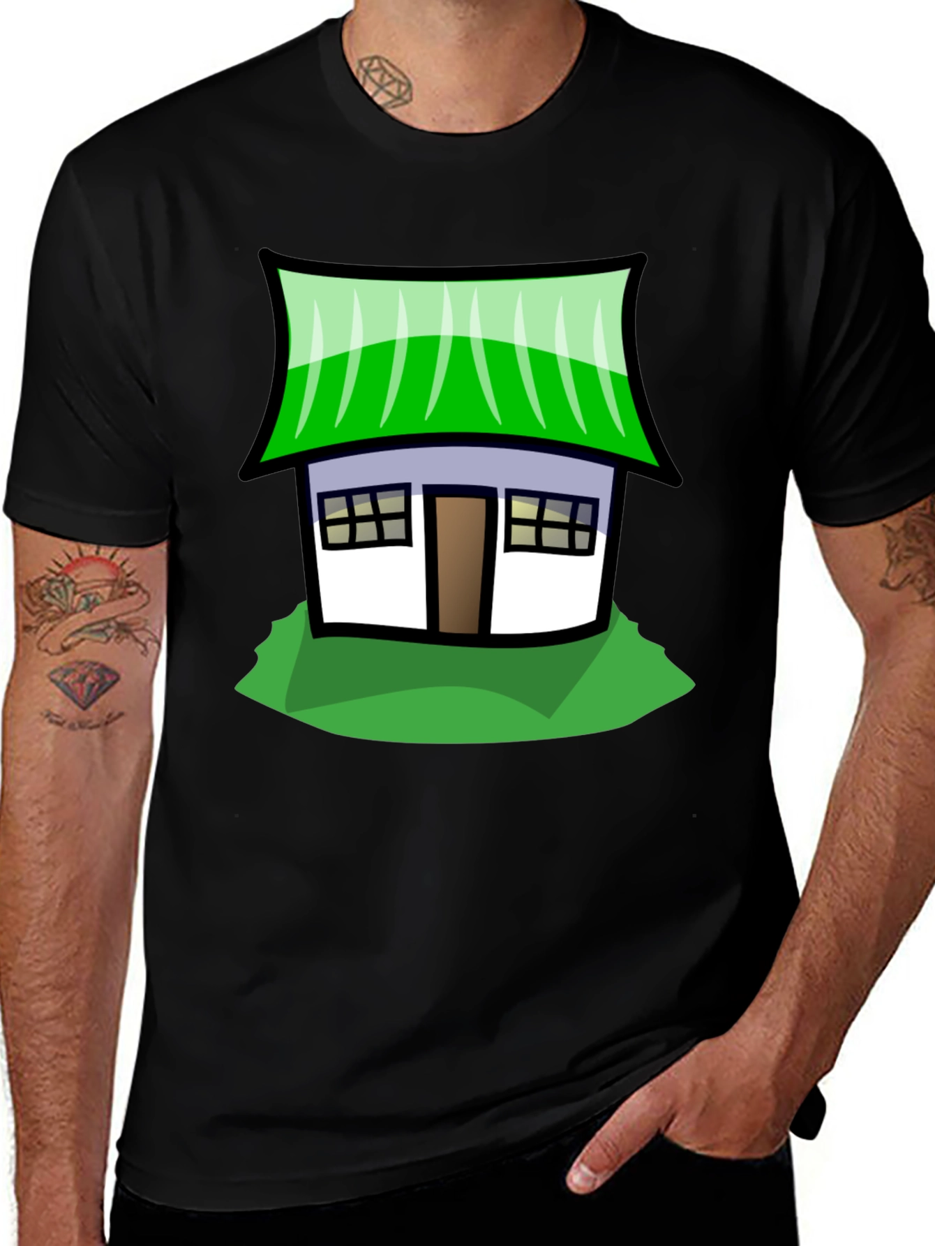 Variant 25 of Whimsical House Graphic Tee - Soft Cotton Comfort
