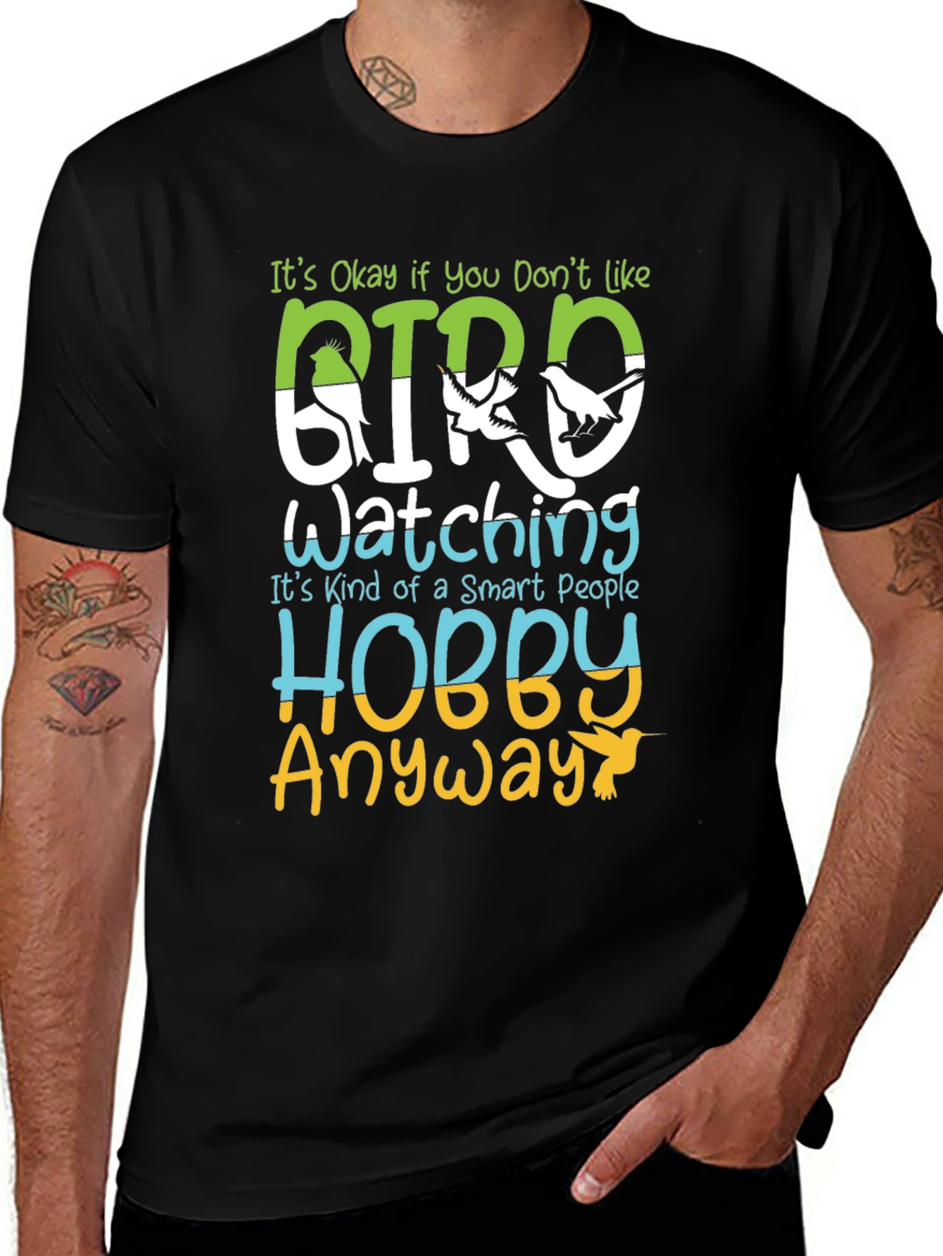 Bird Watching Hobby T-Shirt - Smart People Anyway Tee