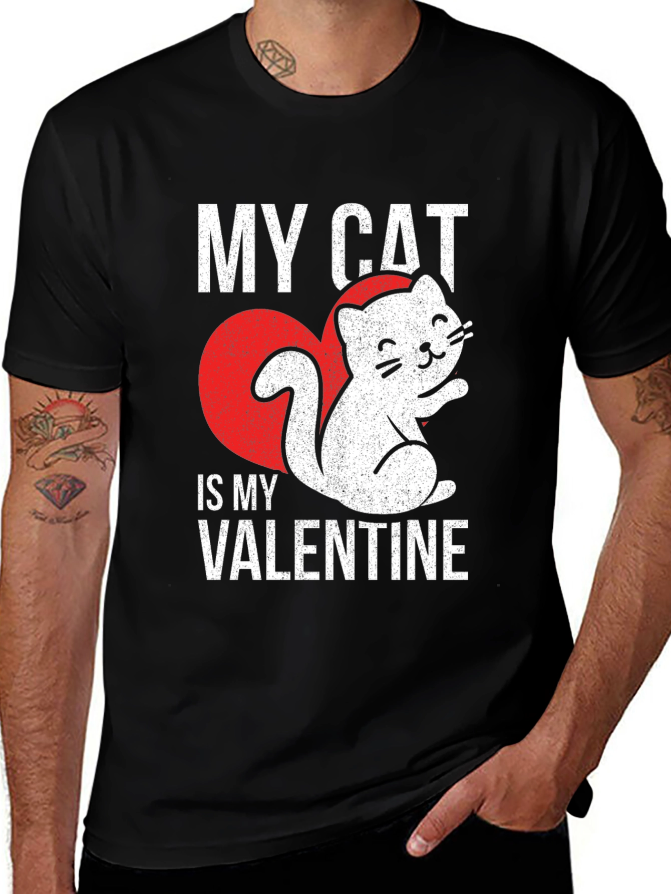 Variant 12 of My Cat Is My Valentine T-Shirt