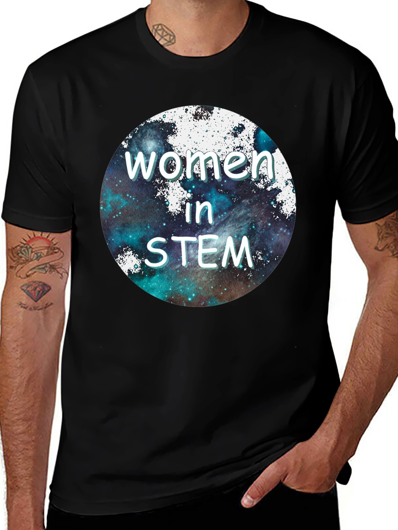 Women in STEM Graphic T-Shirt - Space Design