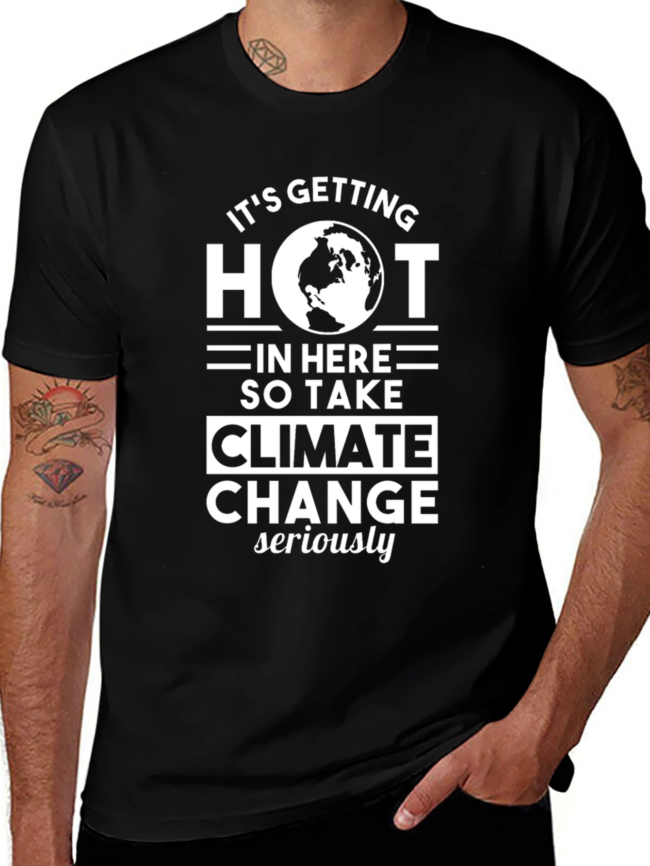 Variant 17 of Climate Change Awareness T-Shirt - It's Getting Hot