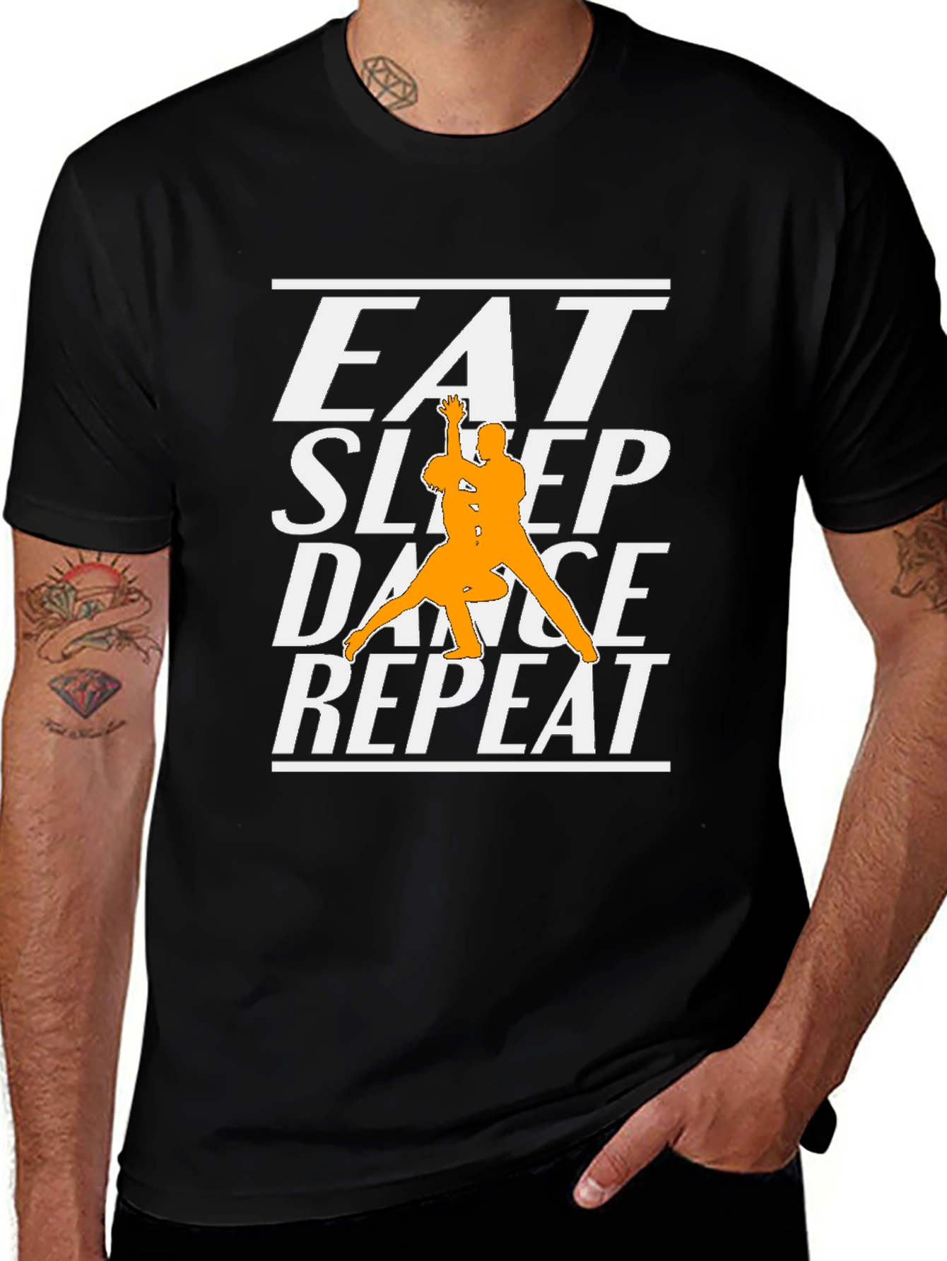 Variant 5 of Eat Sleep Dance Repeat Graphic Tee