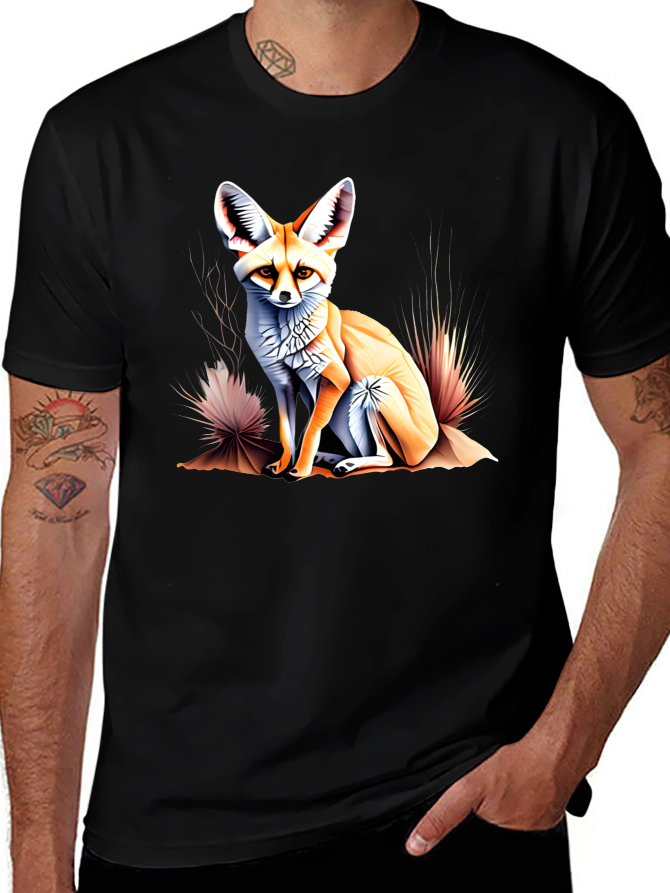 Fennec Fox Graphic Tee - Unique Desert Animal T-Shirt