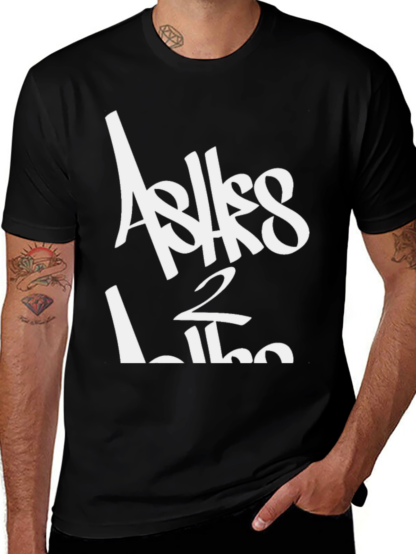 Variant 6 of Ashes 2 Ashes Black Graphic T-Shirt