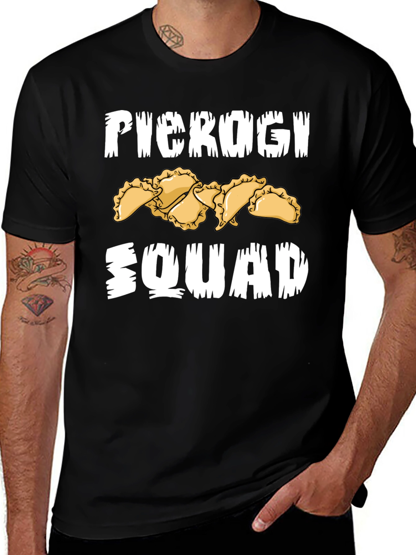 Pierogi Squad Graphic T-Shirt - Food Lover's Tee
