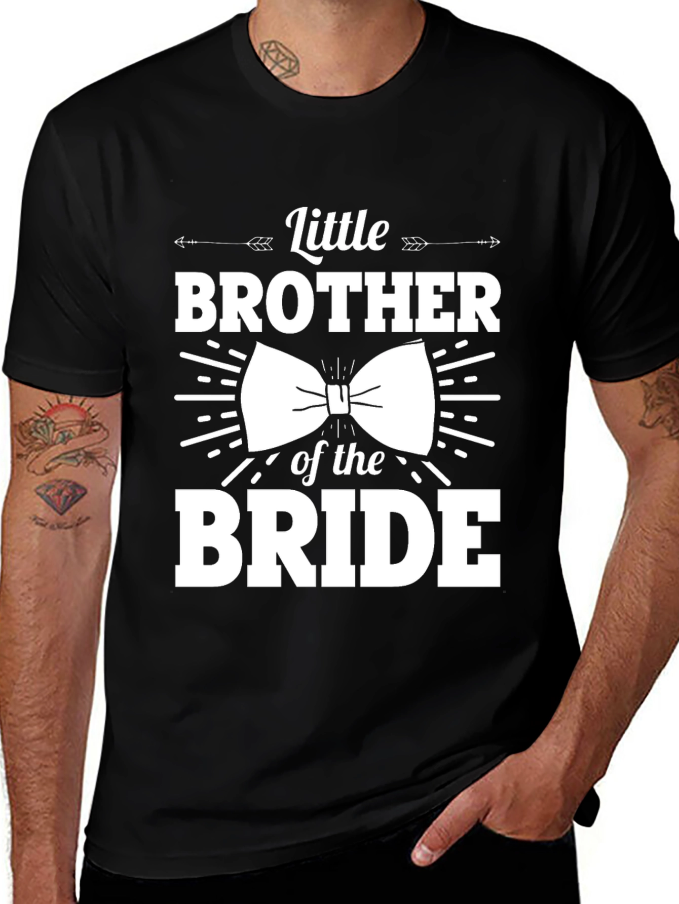 Variant 16 of Little Brother of the Bride Bowtie T-Shirt