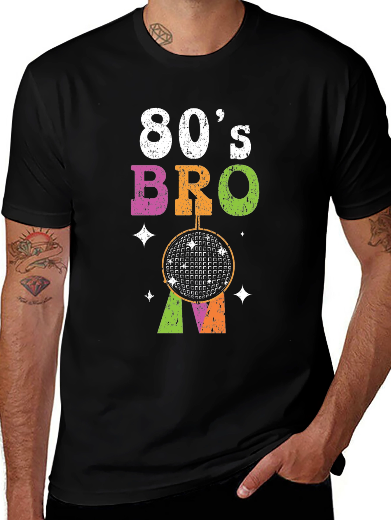 Variant 17 of Retro 80's Bro Graphic Tee