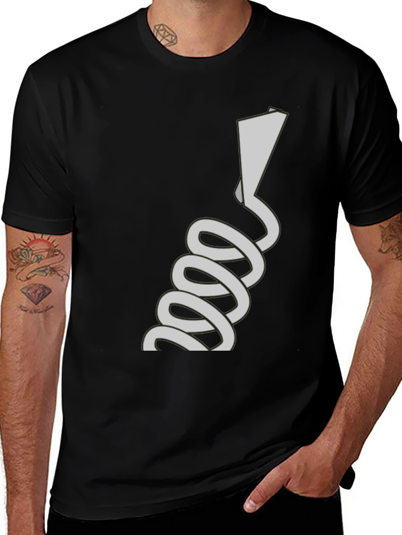 Variant 3 of Abstract Line Art Tee - Unique Graphic T-Shirt