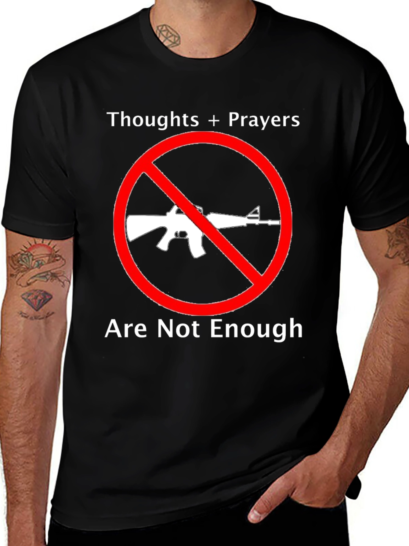 Thoughts + Prayers Not Enough T-Shirt