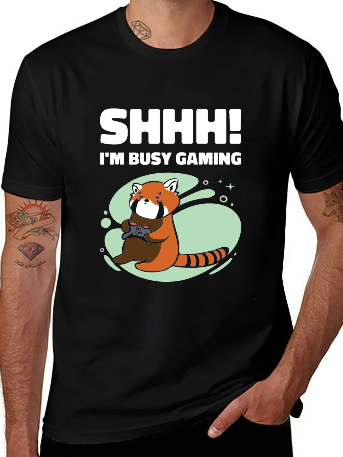 Variant 8 of Gamer Red Panda T-Shirt - Do Not Disturb