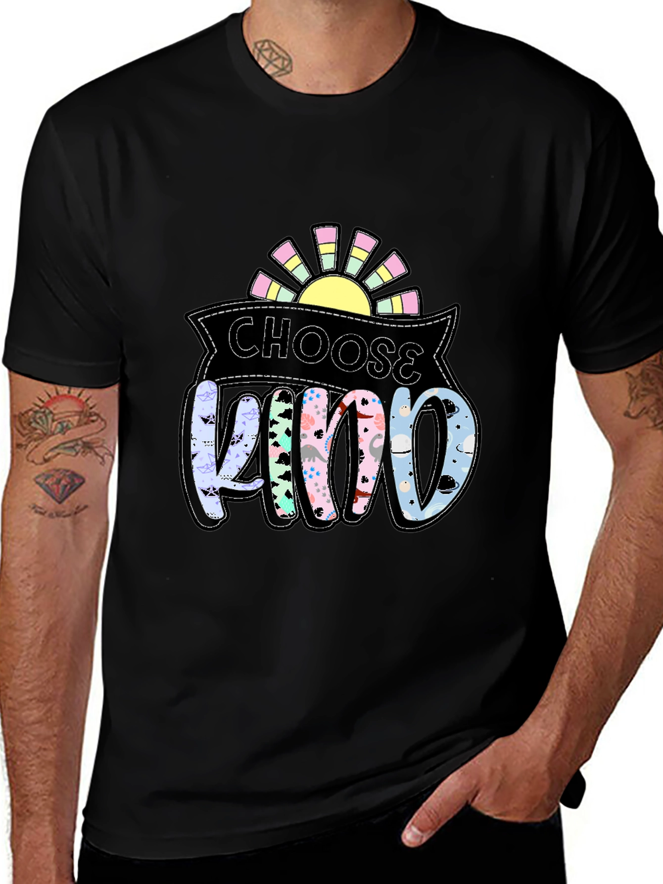 Variant 21 of Choose Kind Graphic Tee - Positive Vibes