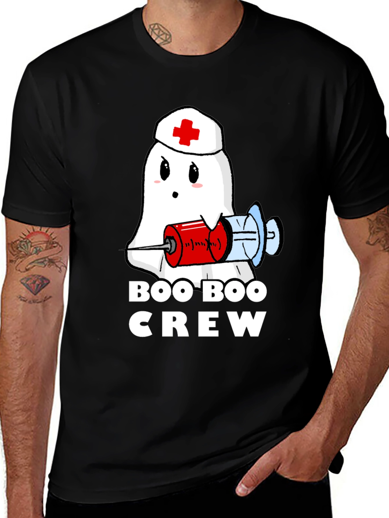 Variant 17 of Boo Boo Crew Ghost Nurse T-Shirt