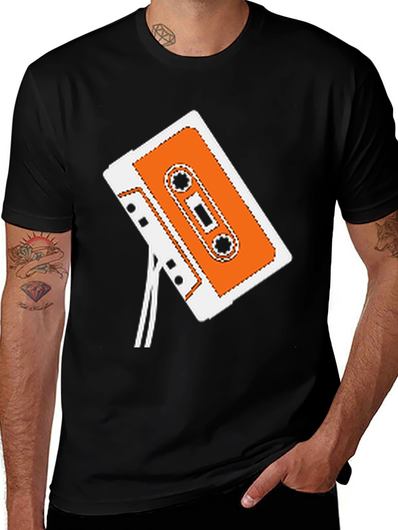 Variant 30 of Retro Cassette Tape Graphic Tee - Vintage Style