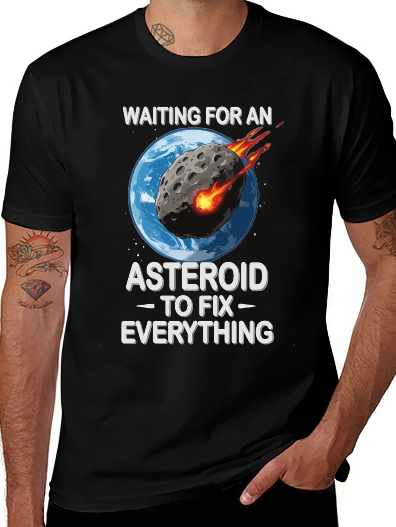 Variant 2 of Asteroid Fix Everything T-Shirt