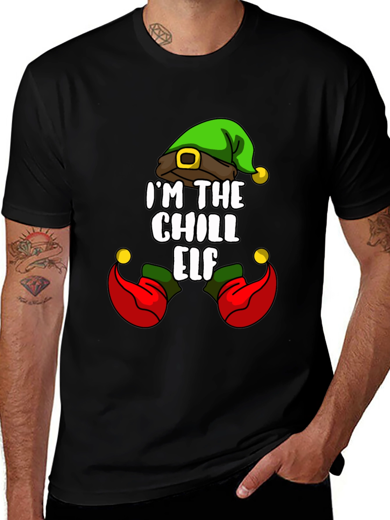 Chill Elf T-Shirt - Holiday Festive Apparel