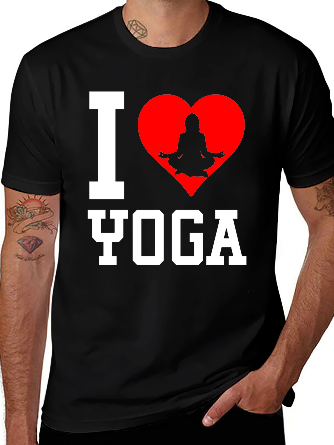 Variant 12 of I Love Yoga T-Shirt