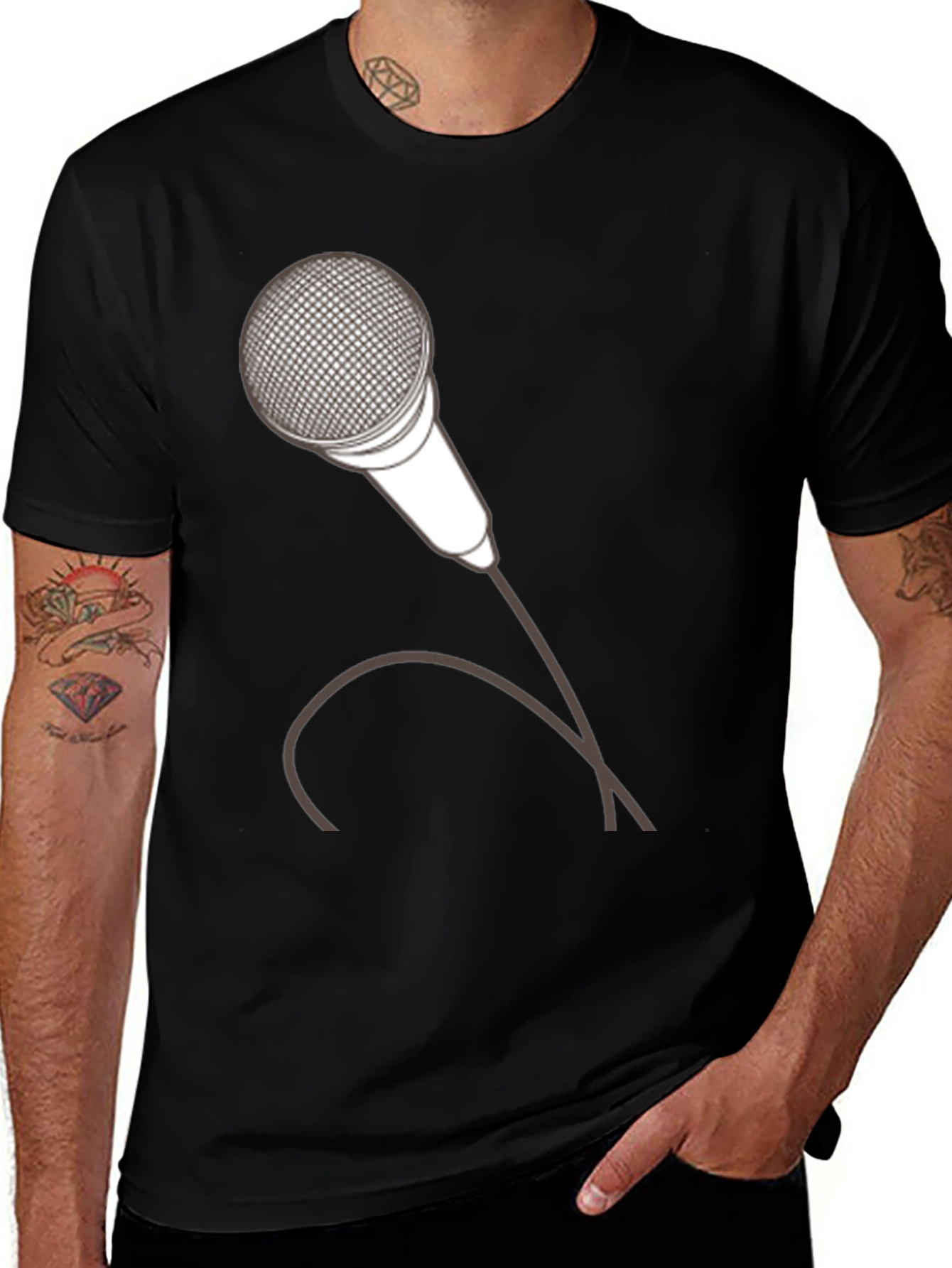 Variant 29 of Mic Graphic Tee - Singer, Musician, Performer T-Shirt