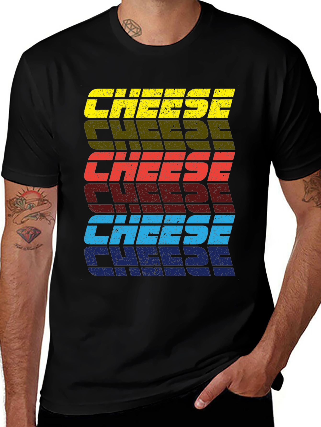 Variant 15 of Retro "Cheese" Graphic Tee