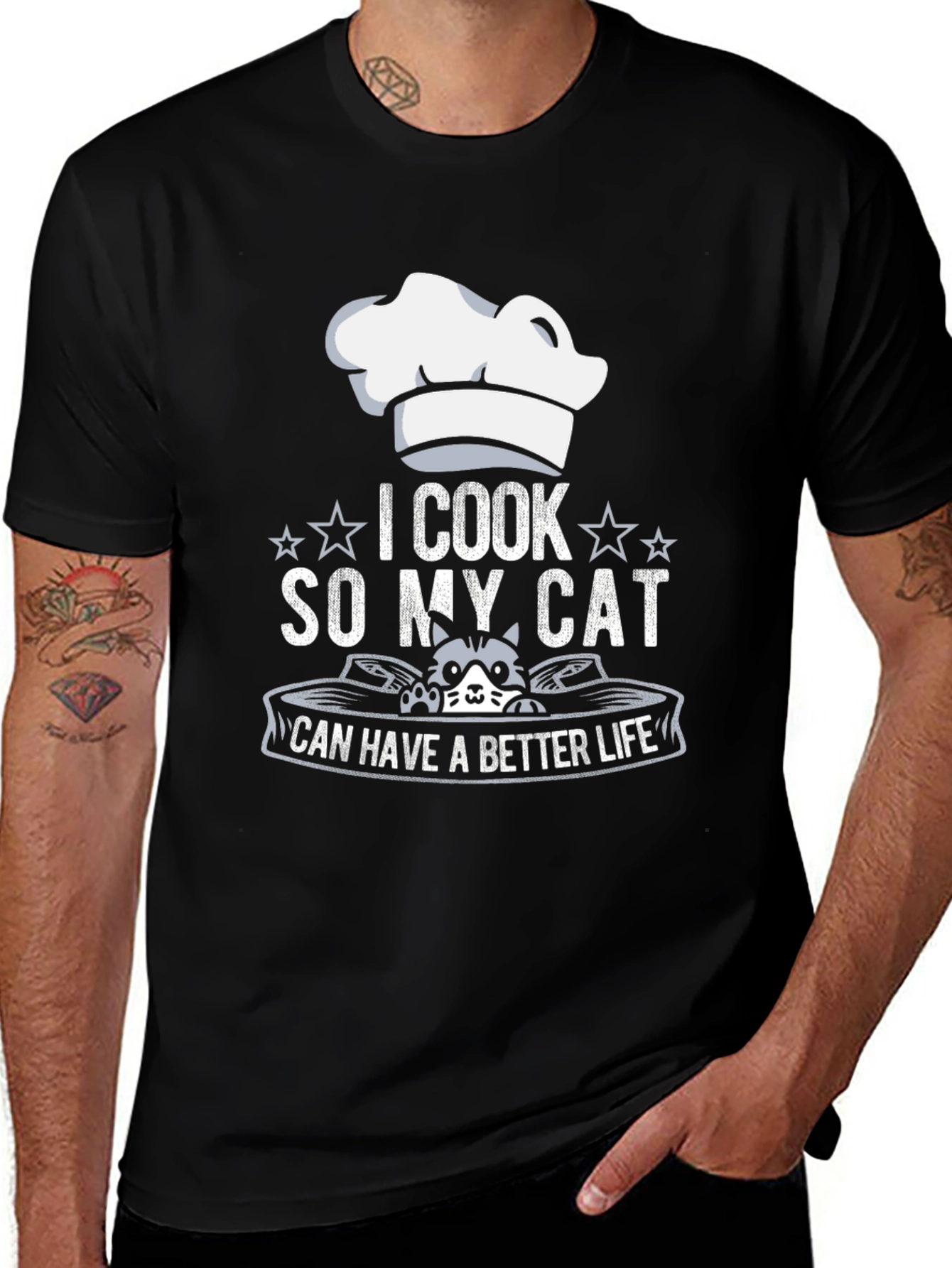 Variant 12 of I Cook So My Cat Can Have A Better Life T-Shirt
