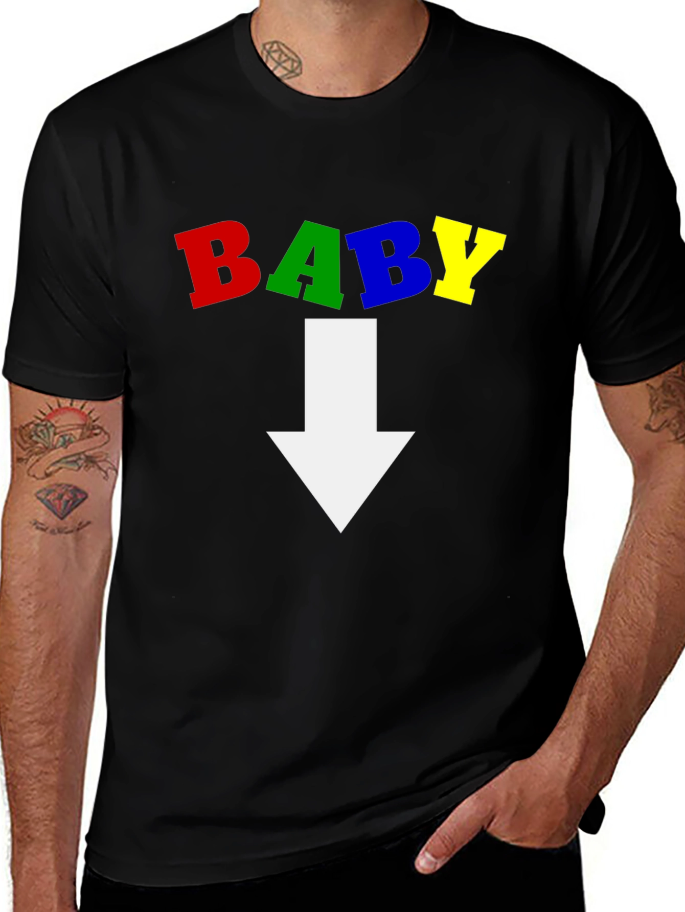 Variant 27 of Baby Arrow Pointing Down T-Shirt