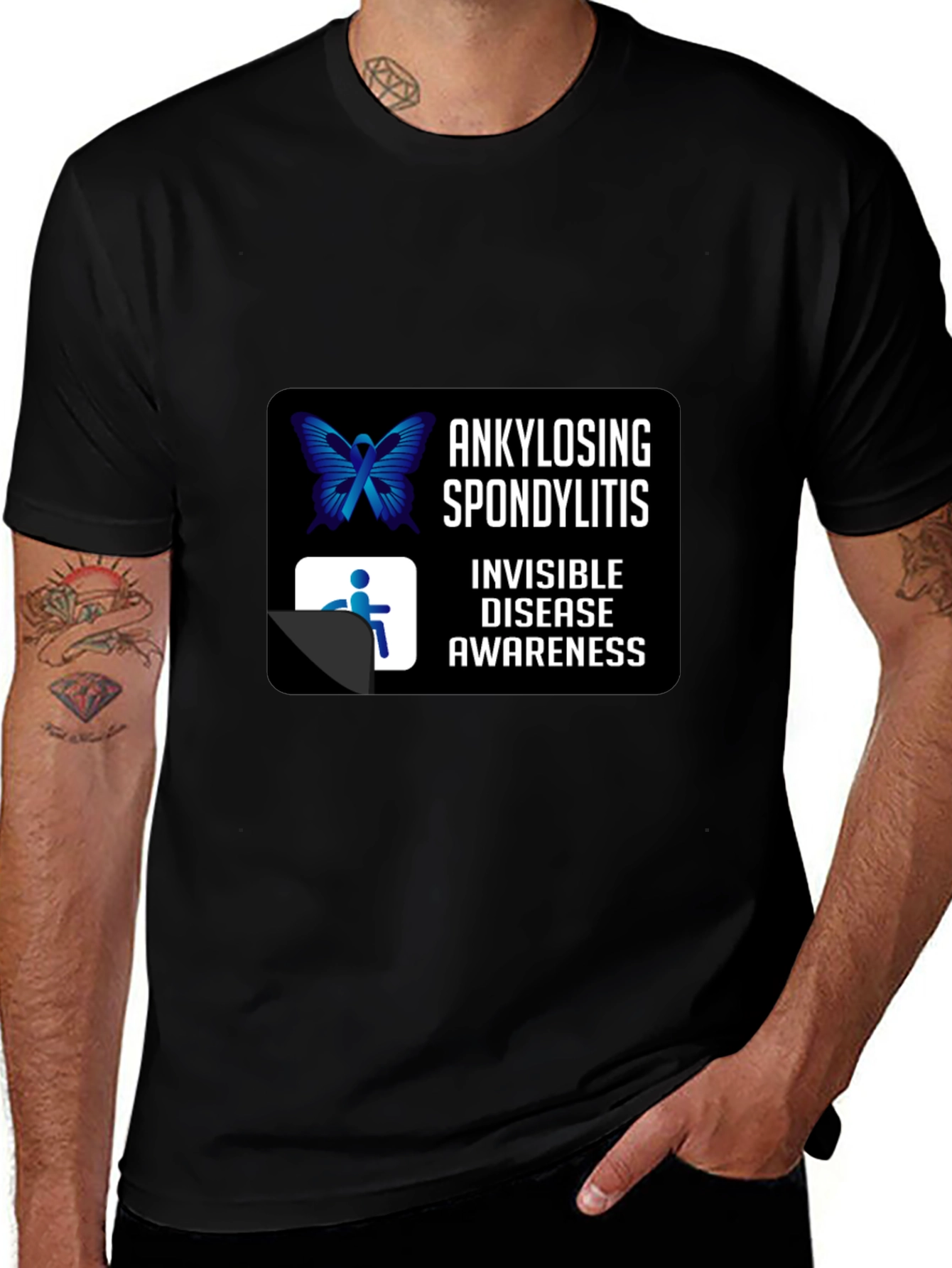Variant 10 of Ankylosing Spondylitis Awareness T-Shirt