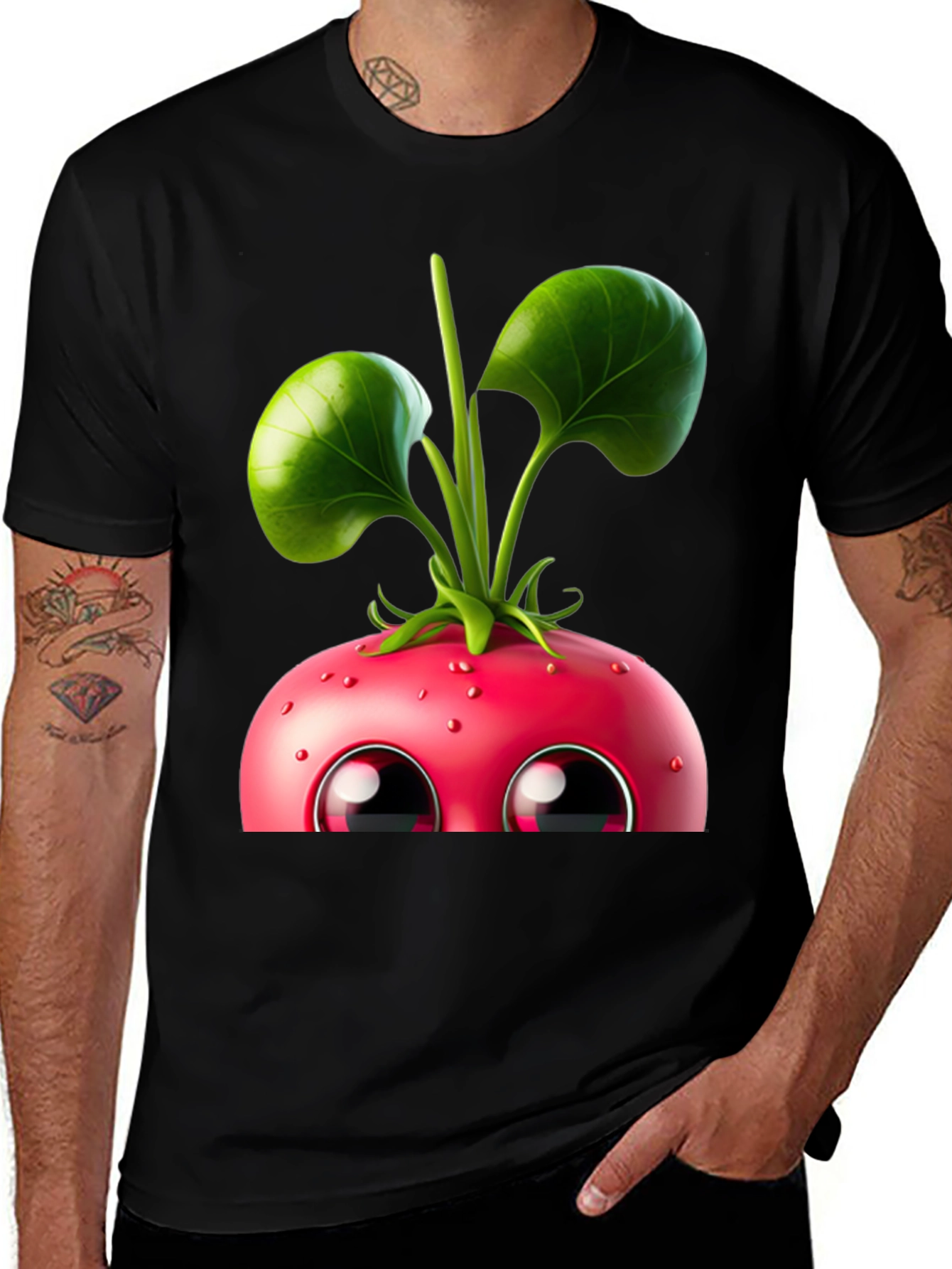 Variant 14 of Cute Beet Cartoon Graphic Tee