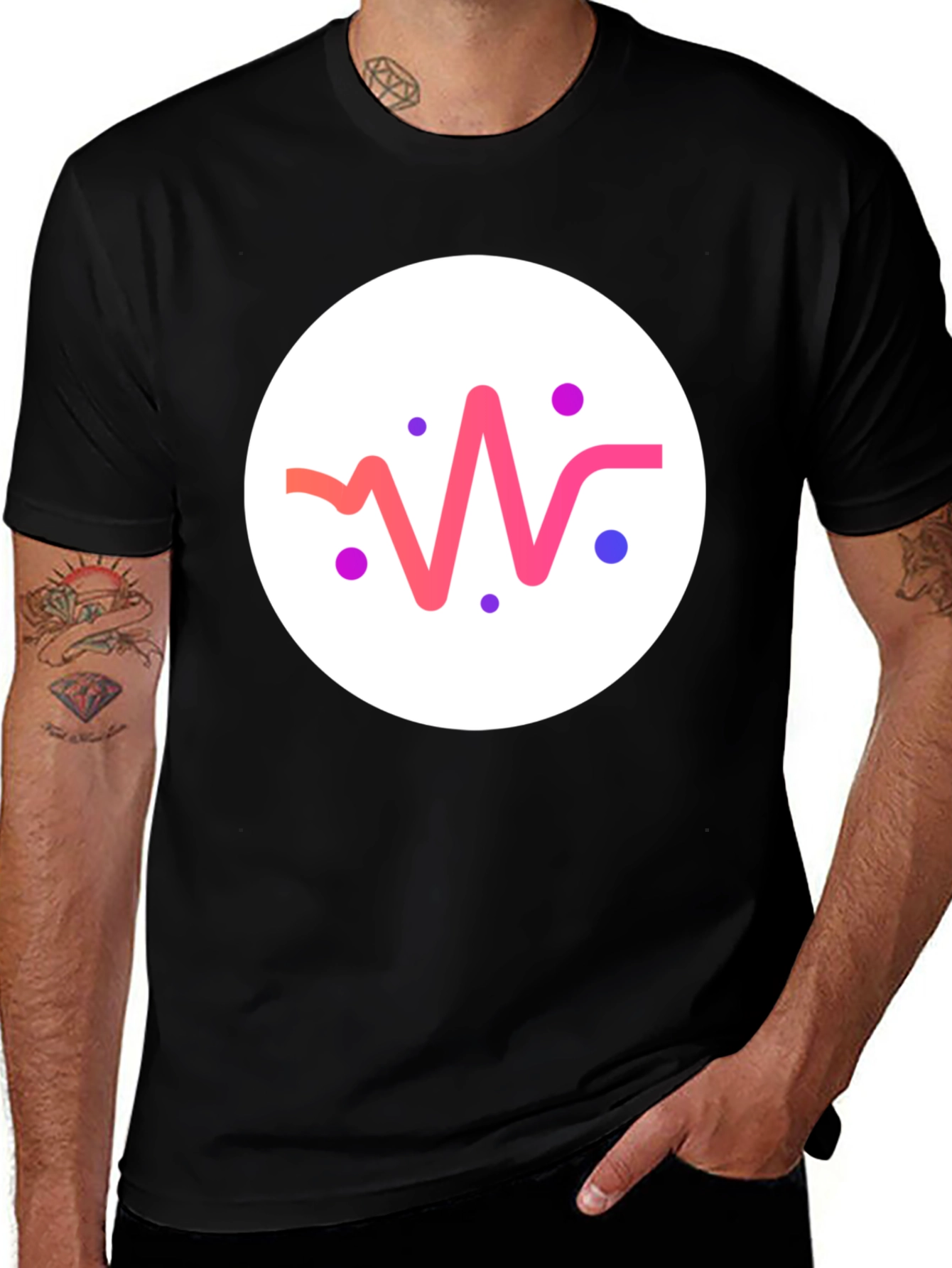Variant 7 of Modern Graphic Tee - Waveform Design
