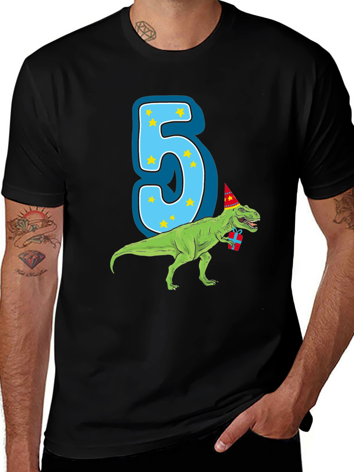 Variant 27 of Dinosaur 5th Birthday T-Shirt