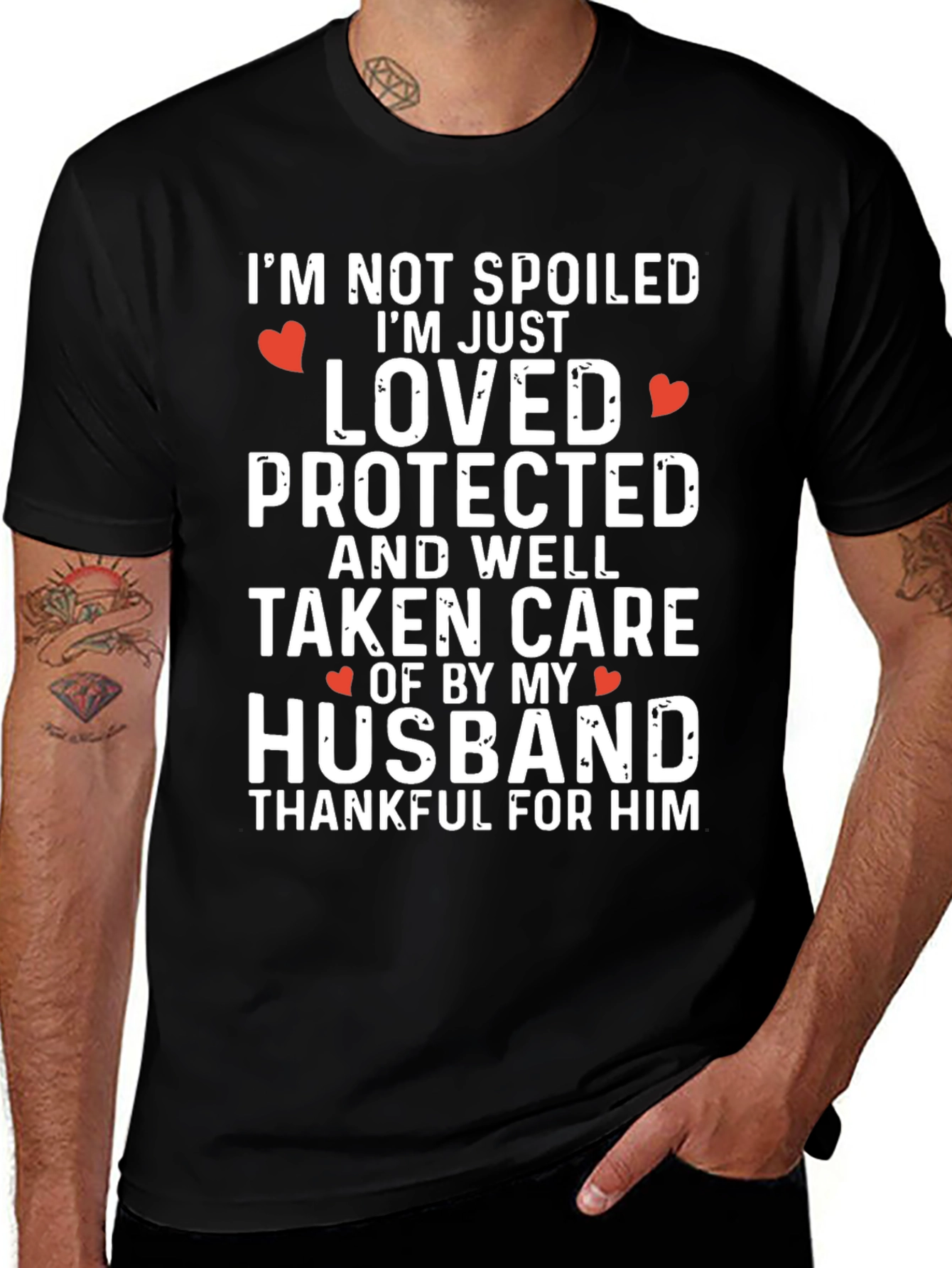 Variant 6 of Loved & Protected Husband T-Shirt