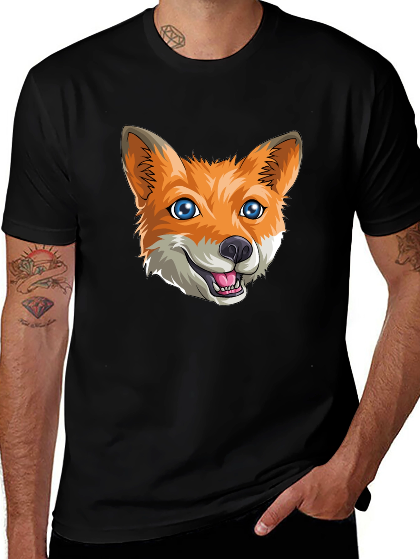 Variant 6 of Fox Graphic T-Shirt - Fun, Stylish, Comfortable Tee