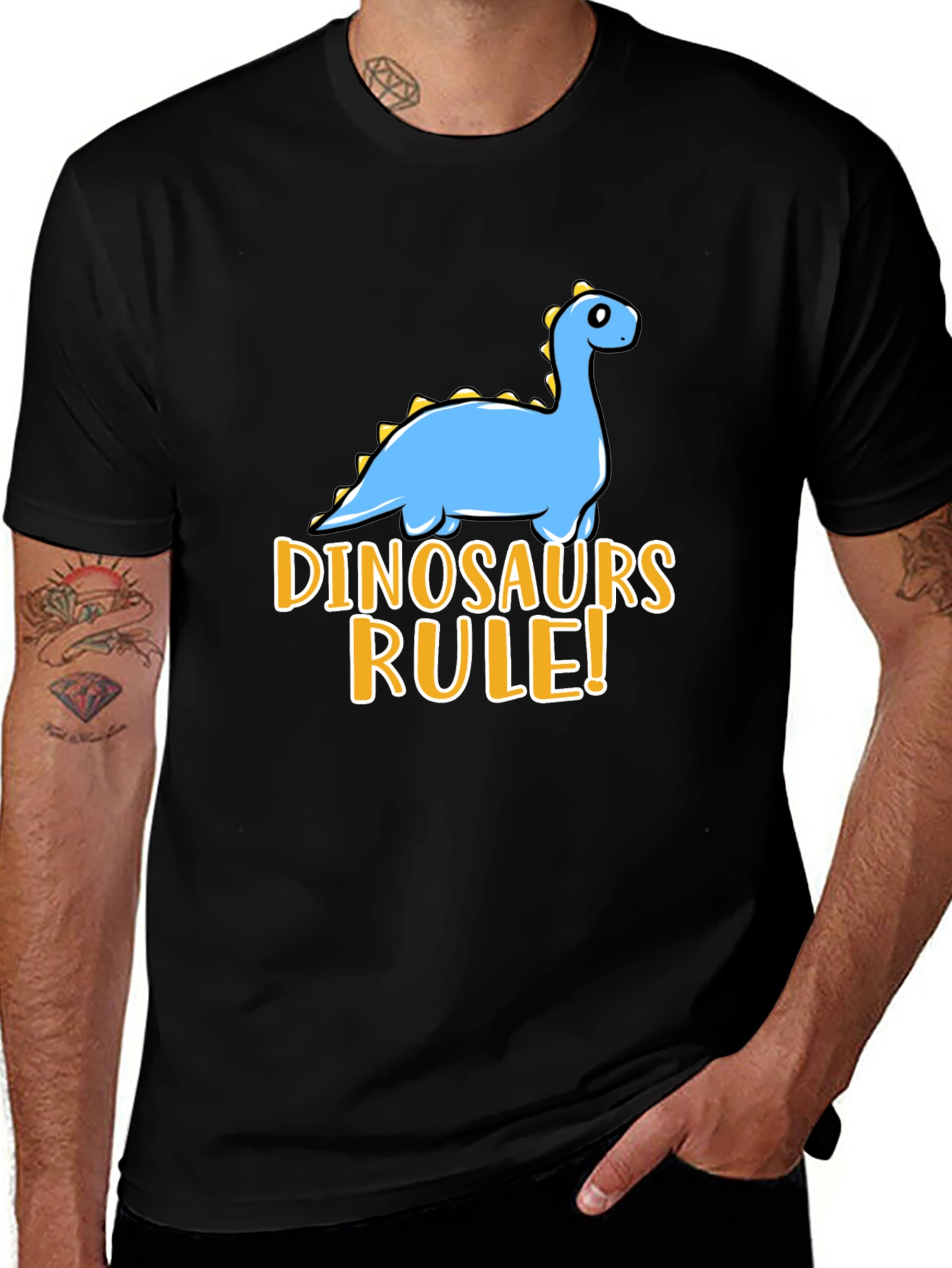 Variant 28 of Dinosaurs Rule! Novelty Graphic Tee