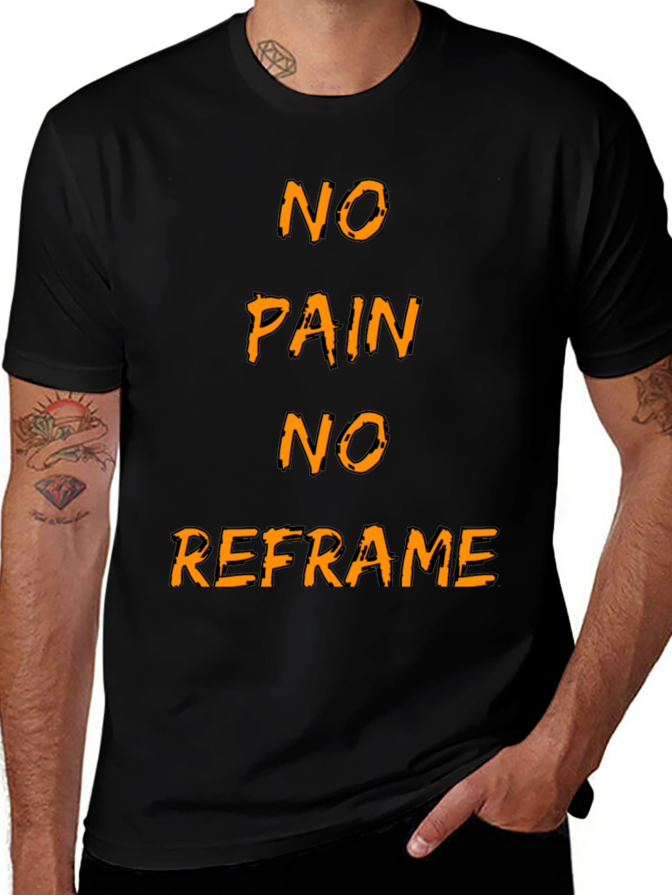 Variant 2 of No Pain No Reframe Graphic T-Shirt