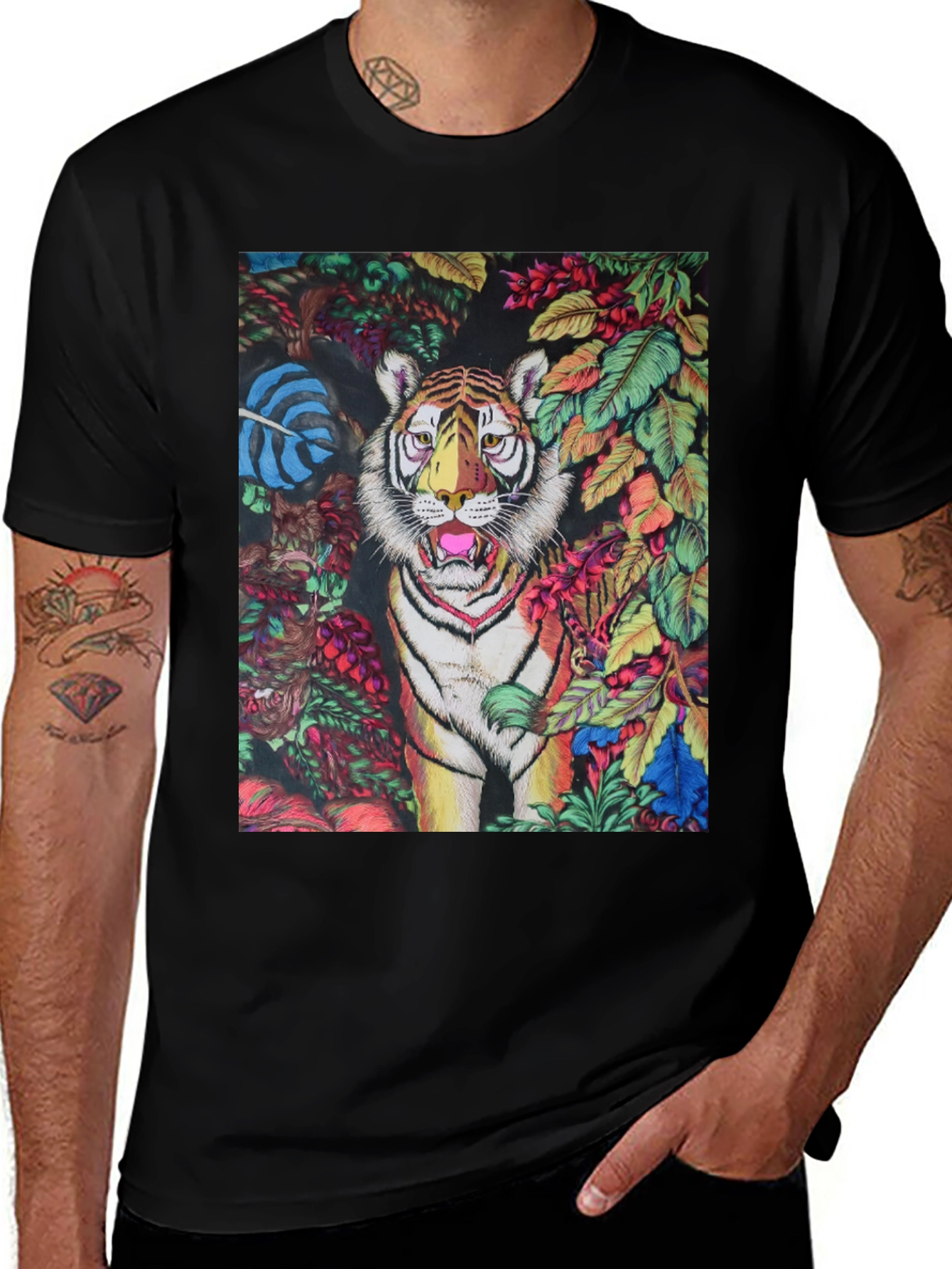 Variant 19 of Jungle Tiger Graphic Tee - Bold Animal Print Shirt