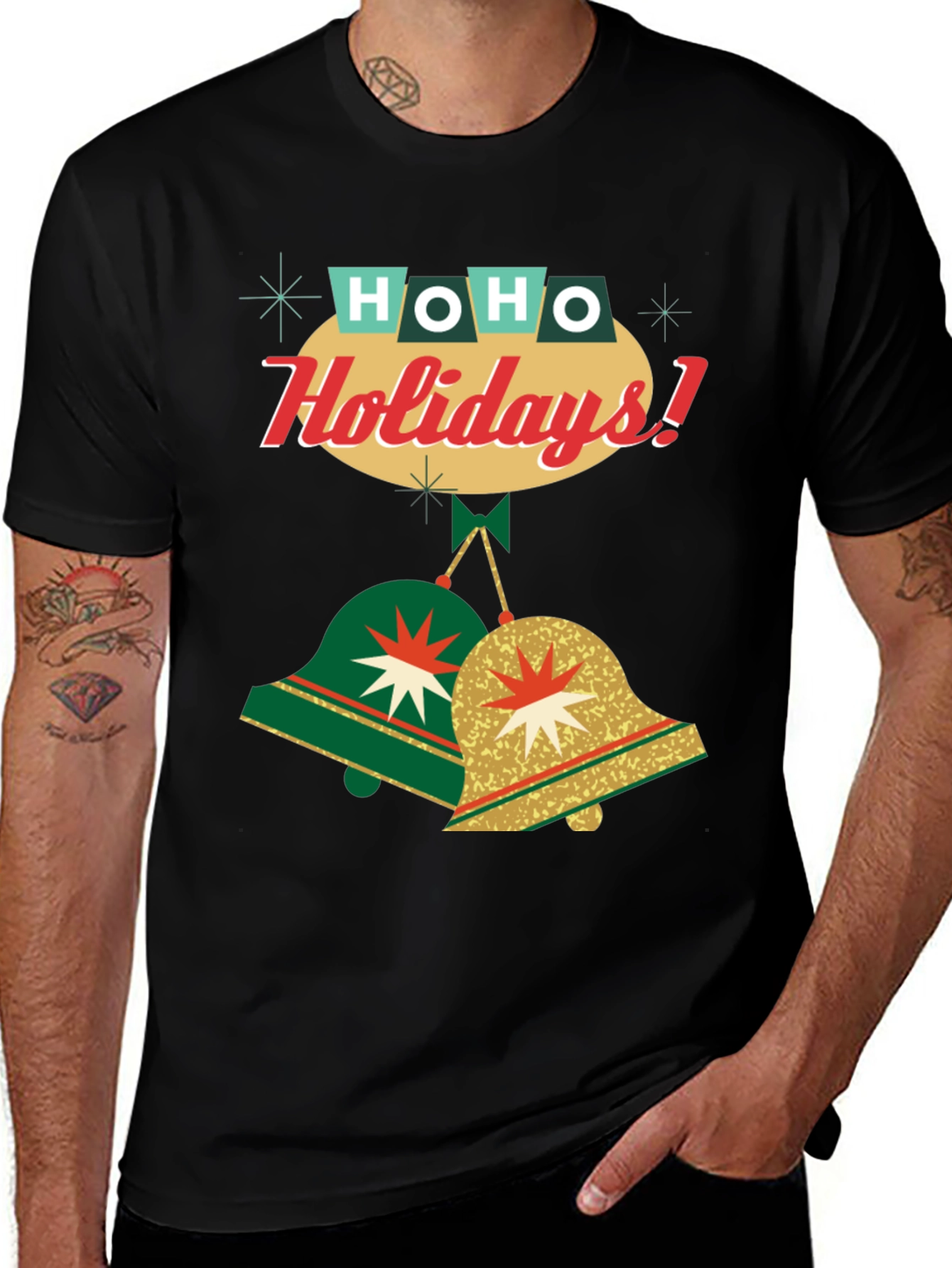 Retro Holiday Bells T-Shirt