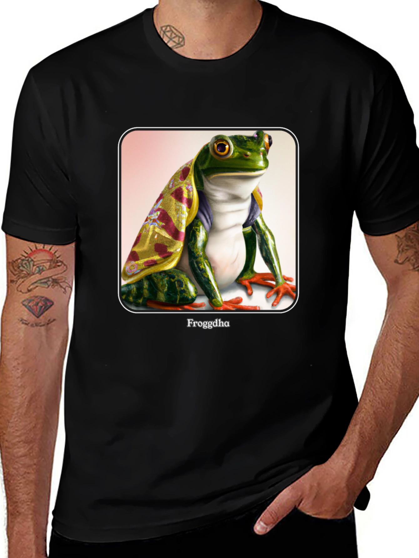 Variant 21 of Froggdha T-Shirt - Amphibian Zen Master