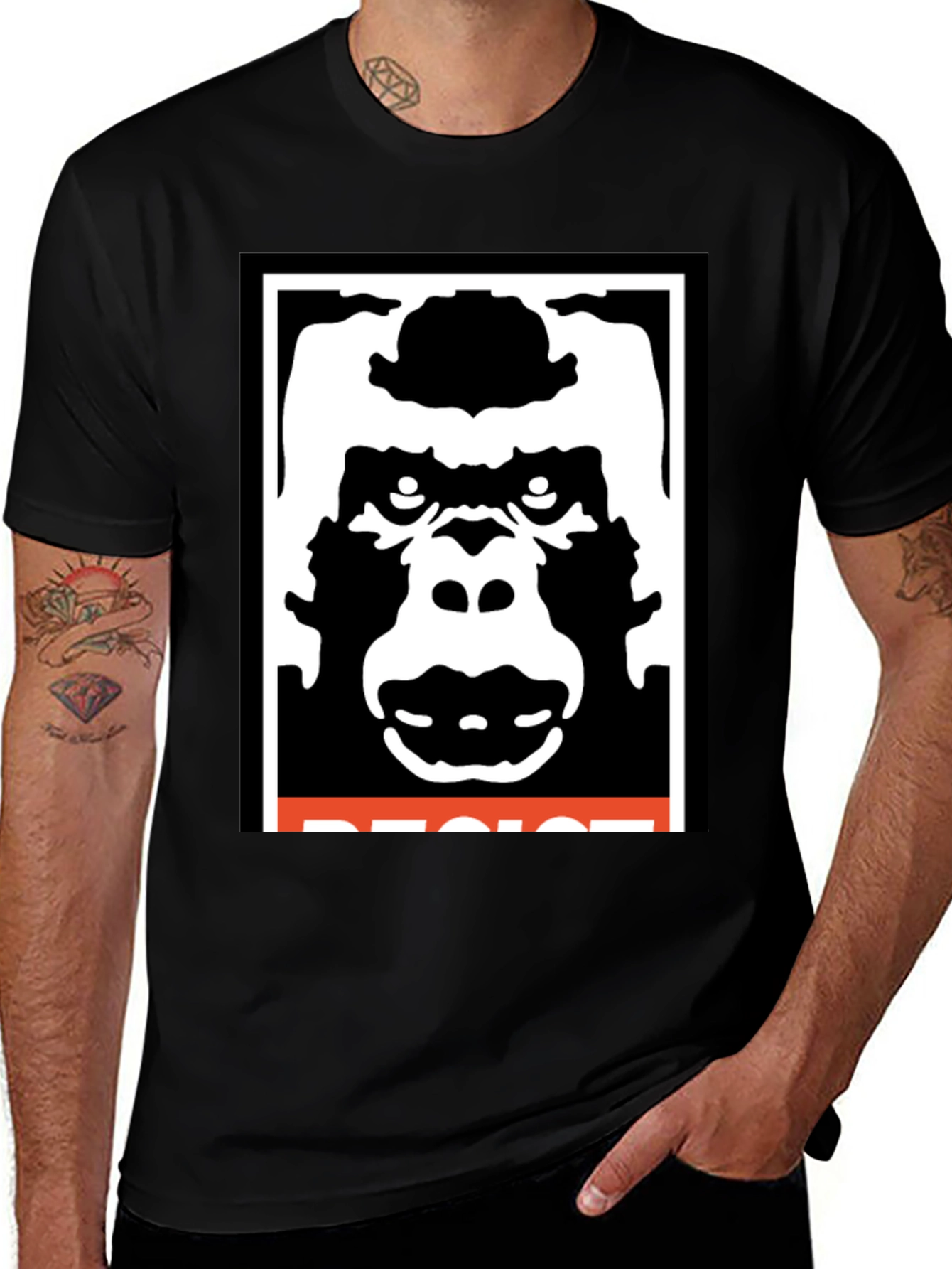 Variant 22 of Resist Gorilla Graphic Tee - Bold Statement T-Shirt
